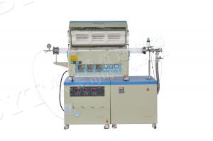 1200℃ three zones tube furnace+ four-channel gas system+Vacuum pump